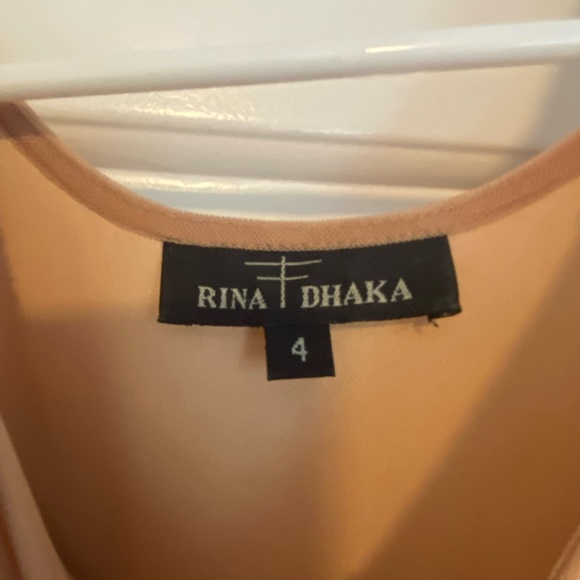 Anthropologie Rina Dhaka Red Maxi Dress Size 4 - Picture 5 of 9